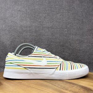 Nike SB Zoom Janoski CNVS RM PRM AQ7878-100 Multicolored Stripe Rainbow Mens 9.5